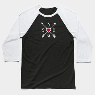 I Heart Dogs Baseball T-Shirt